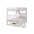 Alaterre Furniture Aurora Twin Over Twin Wood Bunk Bed with Storage Drawers, White AJAU00WHS
